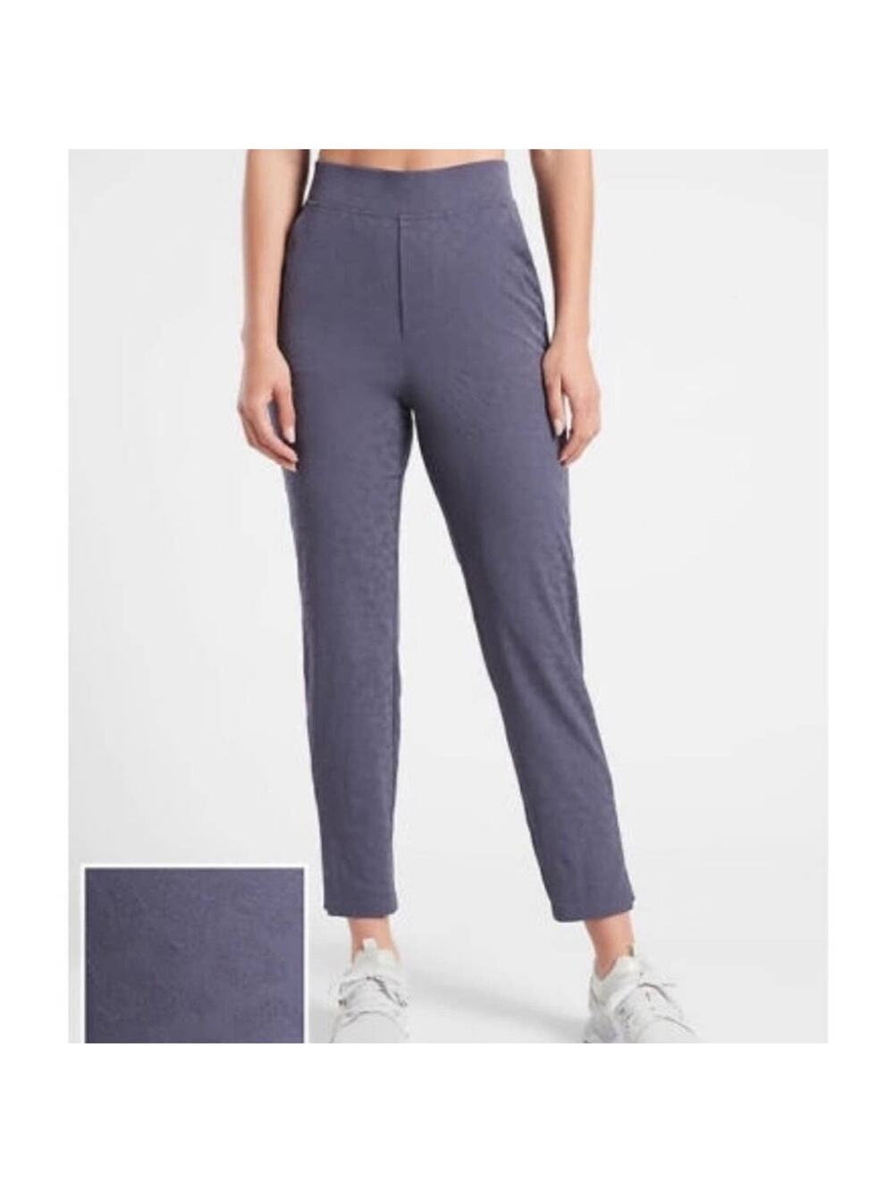 NWT Athleta Brooklyn textured ankle pant in Medieval Violet